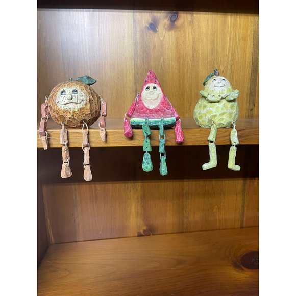 Accents Anthropomorphic Fruit Shelf Sitters Set Of 3 Watermelon